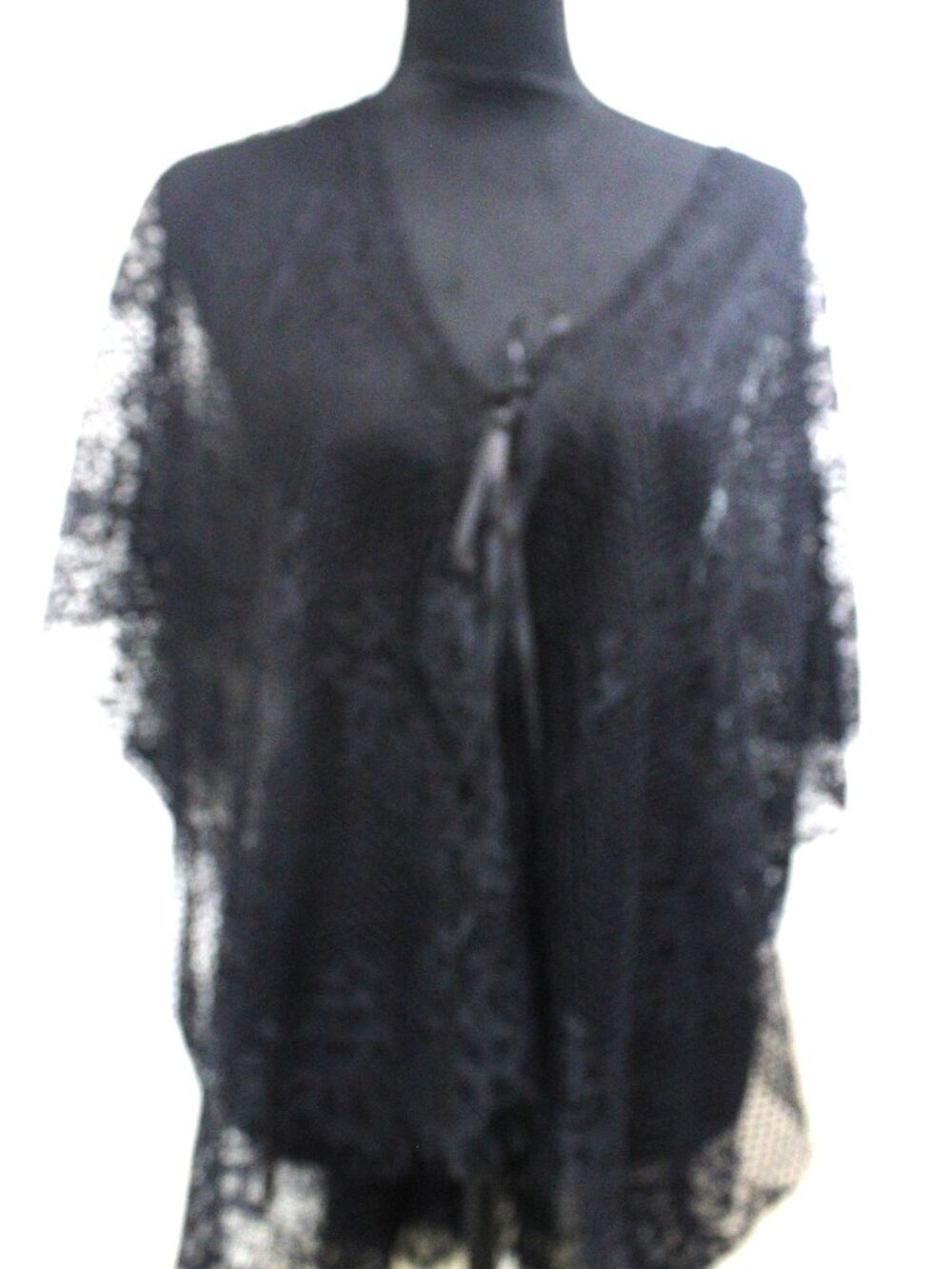 Vocal Black Lace Cover Up NWOT fits One Size